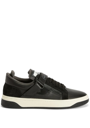 Giuseppe Zanotti GZ94 touch-strap double-zip low-top sneakers - Black