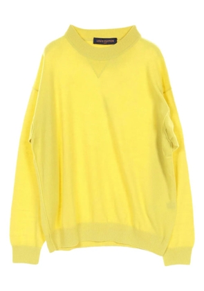 Louis Vuitton Pre-Owned 2020s logo-patch jumper - Yellow