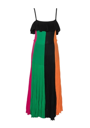 Ferragamo Pre-Owned pleated midi dress - Black