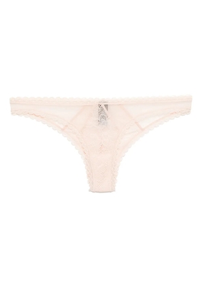 Kiki de Montparnasse Dahlia lace briefs - Pink