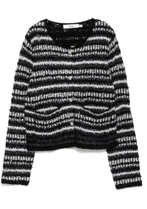 b+ab round-neck cardigan - Black