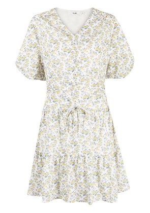b+ab floral-print short-sleeved dress - Green