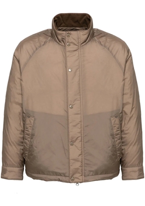 Man On The Boon. drawstring hem padded jacket - Brown
