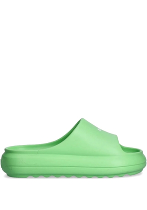 MSGM debossed-logo slides - Green