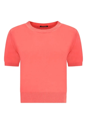 Canessa round-neck cashmere top - Red