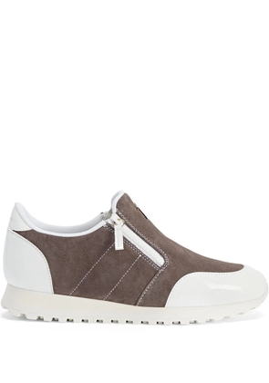 Giuseppe Zanotti Ilde Run double-zip low-top sneakers - Grey