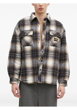 stan ray plaid-pattern shirt jacket - Blue