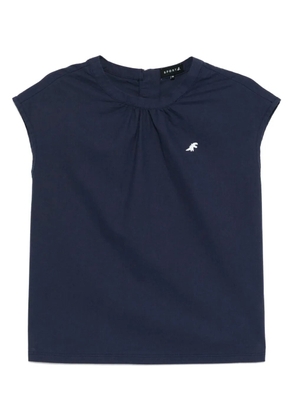 SPORT b. by agnès b. Dino poplin top - Blue