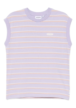 CHOCOOLATE striped tank top - Purple