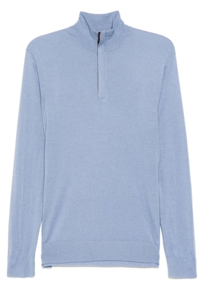 N.Peal Regent FG Half Zip jumper - Blue