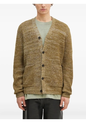 Norse Projects textured patch-pocket cardigan - Green