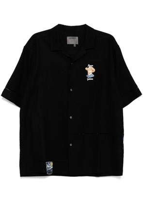 Musium Div. logo-embroidered shirt - Black