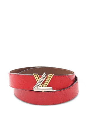 Louis Vuitton Pre-Owned 2017 leather twist belt - Red