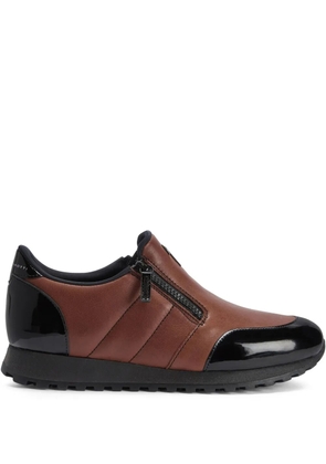 Giuseppe Zanotti Ilde Run double-zip low-top sneakers - Brown