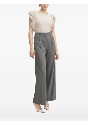 LIU JO ruffle-sleeve top - Neutrals