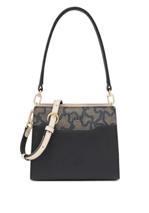 TOUS logo-print leather cross body bag - Black