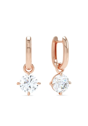 LOEV 14K rose gold Allday diamond earrings - Pink