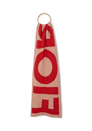 Fiorucci intarsia-knit scarf - Red