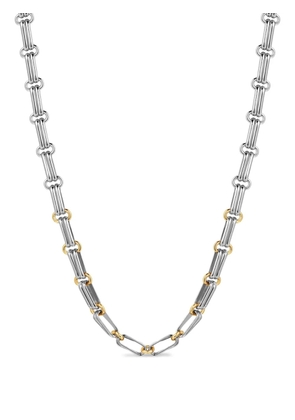 Luv Aj two-tone chain necklace - Silver