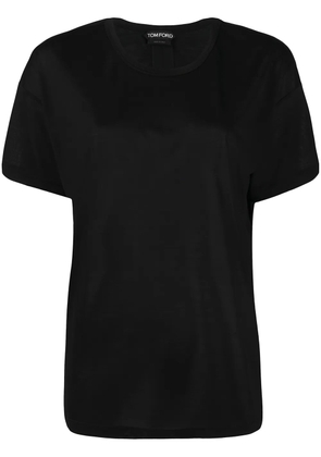 TOM FORD logo-patch short-sleeved T-shirt - Black