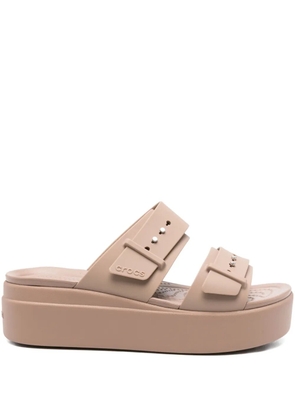 Crocs 40mm Brooklyn double-buckle sandals - Neutrals