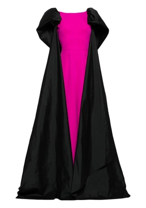 Saiid Kobeisy cape-detail wide-leg jumpsuit - Pink