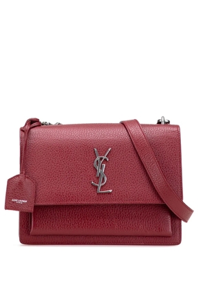 Saint Laurent Pre-Owned 2017 Medium Grained Calfskin Monogram Sunset crossbody bag - Red