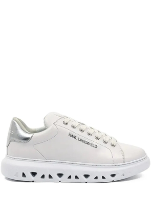 Karl Lagerfeld metallic-heel sneakers - White