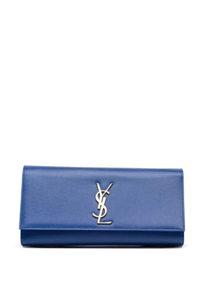 Saint Laurent Pre-Owned 2013 Grain De Poudre Cassandre clutch bag - Blue