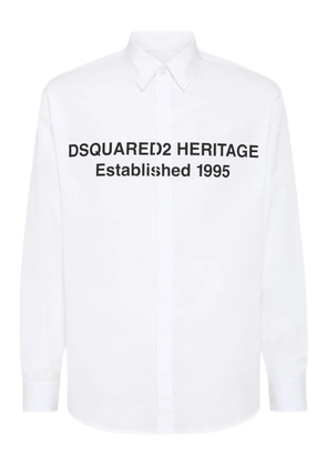 DSQUARED2 printed shirt - White
