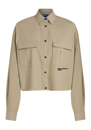 Karl Lagerfeld Jeans boxy utility shirt - Neutrals