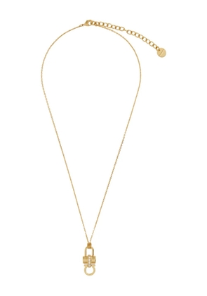 Ferragamo padlock pendant necklace - Gold