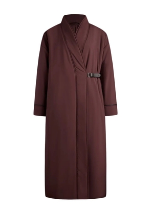 12 STOREEZ belted padded coat - Brown