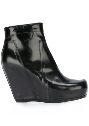 Rick Owens platform wedge boots - Black