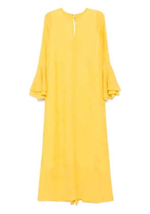 Bambah Aida ruffle kaftan - Yellow