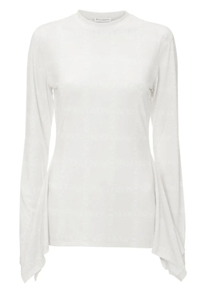 JW Anderson mock-neck handkerchief top - White