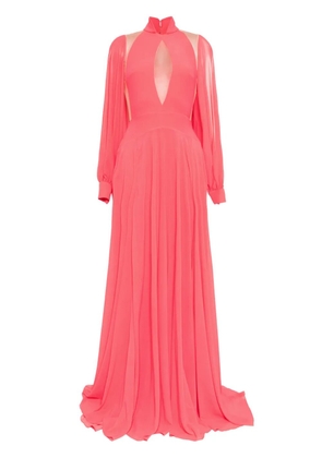 Saiid Kobeisy crepe georgette dress - Red