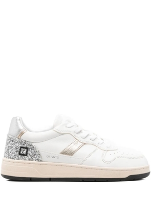 D.A.T.E. Court 2.0 glitter-detail sneakers - White