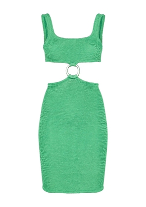 PARAMIDONNA shirred midi dress - Green