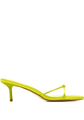 Femme La 55mm Maeve knotted satin sandals - Yellow