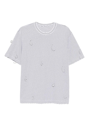 JNBY cotton striped T-shirt - White