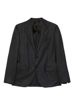 Lardini checked-pattern wool suit - Grey