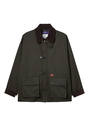 aftermaths corduroy trim pocket jacket - Brown