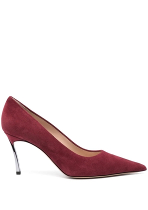 Casadei 85mm suede pumps - Red