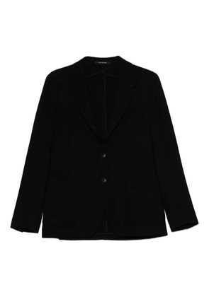 Tagliatore single-breasted virgin-wool blazer - Black