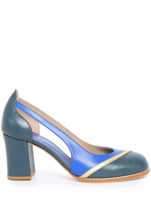 Sarah Chofakian 65mm Clark pumps - Blue