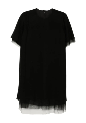 JNBY a-mesh short-sleeved dress - Black