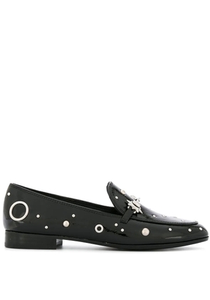 Senso Carly I studded loafers - Black