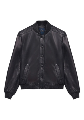 Brooks Brothers leather bomber jacket - Blue