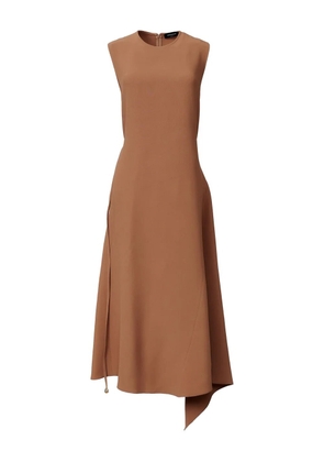 Fabiana Filippi asymmetric-hemline midi dress - Brown